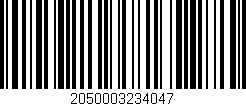 Código de barras (EAN, GTIN, SKU, ISBN): '2050003234047'