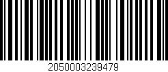 Código de barras (EAN, GTIN, SKU, ISBN): '2050003239479'