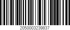 Código de barras (EAN, GTIN, SKU, ISBN): '2050003239837'