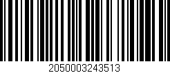 Código de barras (EAN, GTIN, SKU, ISBN): '2050003243513'