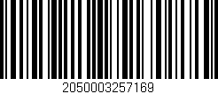 Código de barras (EAN, GTIN, SKU, ISBN): '2050003257169'