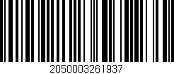 Código de barras (EAN, GTIN, SKU, ISBN): '2050003261937'
