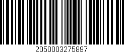 Código de barras (EAN, GTIN, SKU, ISBN): '2050003275897'