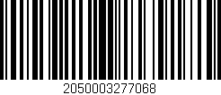 Código de barras (EAN, GTIN, SKU, ISBN): '2050003277068'