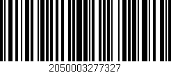 Código de barras (EAN, GTIN, SKU, ISBN): '2050003277327'