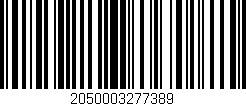Código de barras (EAN, GTIN, SKU, ISBN): '2050003277389'