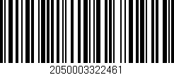Código de barras (EAN, GTIN, SKU, ISBN): '2050003322461'