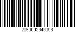 Código de barras (EAN, GTIN, SKU, ISBN): '2050003348096'