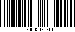 Código de barras (EAN, GTIN, SKU, ISBN): '2050003364713'
