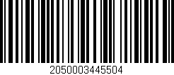 Código de barras (EAN, GTIN, SKU, ISBN): '2050003445504'