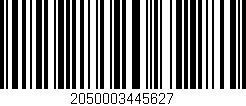 Código de barras (EAN, GTIN, SKU, ISBN): '2050003445627'