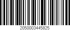 Código de barras (EAN, GTIN, SKU, ISBN): '2050003445825'