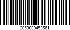 Código de barras (EAN, GTIN, SKU, ISBN): '2050003453561'