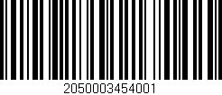 Código de barras (EAN, GTIN, SKU, ISBN): '2050003454001'