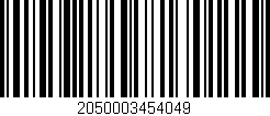 Código de barras (EAN, GTIN, SKU, ISBN): '2050003454049'