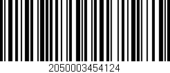 Código de barras (EAN, GTIN, SKU, ISBN): '2050003454124'