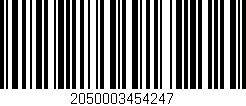 Código de barras (EAN, GTIN, SKU, ISBN): '2050003454247'