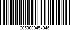 Código de barras (EAN, GTIN, SKU, ISBN): '2050003454346'