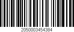 Código de barras (EAN, GTIN, SKU, ISBN): '2050003454384'