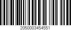 Código de barras (EAN, GTIN, SKU, ISBN): '2050003454551'
