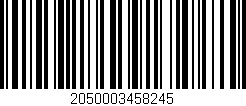 Código de barras (EAN, GTIN, SKU, ISBN): '2050003458245'