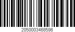 Código de barras (EAN, GTIN, SKU, ISBN): '2050003468596'