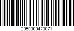 Código de barras (EAN, GTIN, SKU, ISBN): '2050003473071'