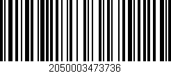 Código de barras (EAN, GTIN, SKU, ISBN): '2050003473736'