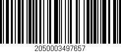 Código de barras (EAN, GTIN, SKU, ISBN): '2050003497657'