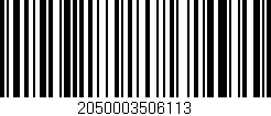 Código de barras (EAN, GTIN, SKU, ISBN): '2050003506113'