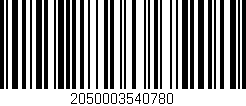 Código de barras (EAN, GTIN, SKU, ISBN): '2050003540780'