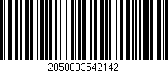 Código de barras (EAN, GTIN, SKU, ISBN): '2050003542142'