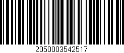 Código de barras (EAN, GTIN, SKU, ISBN): '2050003542517'