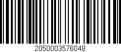 Código de barras (EAN, GTIN, SKU, ISBN): '2050003576048'