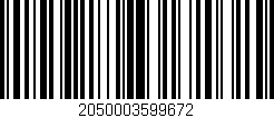 Código de barras (EAN, GTIN, SKU, ISBN): '2050003599672'