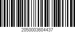 Código de barras (EAN, GTIN, SKU, ISBN): '2050003604437'