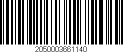 Código de barras (EAN, GTIN, SKU, ISBN): '2050003661140'