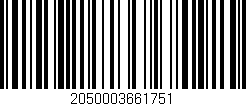 Código de barras (EAN, GTIN, SKU, ISBN): '2050003661751'
