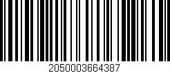 Código de barras (EAN, GTIN, SKU, ISBN): '2050003664387'
