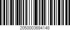 Código de barras (EAN, GTIN, SKU, ISBN): '2050003694148'