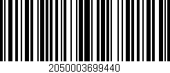 Código de barras (EAN, GTIN, SKU, ISBN): '2050003699440'