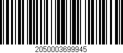 Código de barras (EAN, GTIN, SKU, ISBN): '2050003699945'