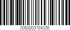 Código de barras (EAN, GTIN, SKU, ISBN): '2050003704335'