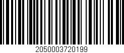 Código de barras (EAN, GTIN, SKU, ISBN): '2050003720199'