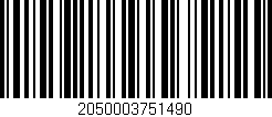 Código de barras (EAN, GTIN, SKU, ISBN): '2050003751490'