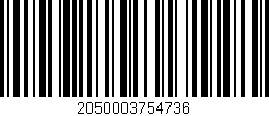 Código de barras (EAN, GTIN, SKU, ISBN): '2050003754736'