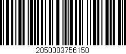 Código de barras (EAN, GTIN, SKU, ISBN): '2050003756150'
