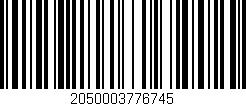 Código de barras (EAN, GTIN, SKU, ISBN): '2050003776745'