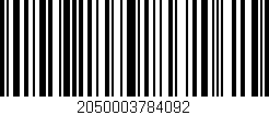 Código de barras (EAN, GTIN, SKU, ISBN): '2050003784092'