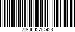 Código de barras (EAN, GTIN, SKU, ISBN): '2050003784436'
